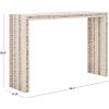 SAFAVIEH Home Collection Kestrel White/Gold Capiz Shell Console Table (Fully Assembled)