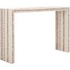 SAFAVIEH Home Collection Kestrel White/Gold Capiz Shell Console Table (Fully Assembled)
