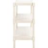 SAFAVIEH Home Collection Rafiki Black 3-Shelf Console Table CNS5715B(Distressed White)
