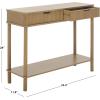 SAFAVIEH Home Collection Thurston Desert Brown 2-Drawer Console Table for Entryway, Living Room, Foyer(Desert Brown)