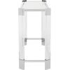 Safavieh Couture Home Gianna Glam Silver Acrylic Glass Top Console Table