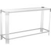 Safavieh Couture Home Gianna Glam Silver Acrylic Glass Top Console Table