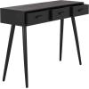 Safavieh Home Albus Mid-Century Modern Antique White 3-drawer Console Table(Black)