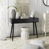 Safavieh Home Albus Mid-Century Modern Antique White 3-drawer Console Table(Black)