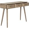 Safavieh Home Albus Mid-Century Modern Antique White 3-drawer Console Table(Chocolate)