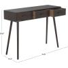 Safavieh Home Albus Mid-Century Modern Antique White 3-drawer Console Table(Dark Chocolate)