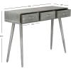 Safavieh Home Albus Mid-Century Modern Antique White 3-drawer Console Table(Slate / Grey)