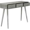 Safavieh Home Albus Mid-Century Modern Antique White 3-drawer Console Table(Slate / Grey)