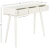 Safavieh Home Albus Mid-Century Modern Antique White 3-drawer Console Table(Vintage White)