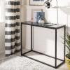 Safavieh Home Baize Modern White and Grey Console Table(Black)