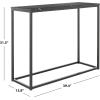 Safavieh Home Baize Modern White and Grey Console Table(Black)