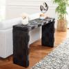 Safavieh Home Collection Adkin White Rattan Console Table(Black)