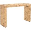 Safavieh Home Collection Adkin White Rattan Console Table(Honey Natural)