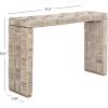 Safavieh Home Collection Adkin White Rattan Console Table(White Washed)