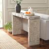 Safavieh Home Collection Adkin White Rattan Console Table(White Washed)