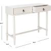 Safavieh Home Collection Aliyah Greige 2-Drawer Console Table(Distressed White)