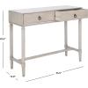 Safavieh Home Collection Aliyah Greige 2-Drawer Console Table(Greige)