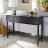 Safavieh Home Collection Aliyah White 4-Drawer Console Table(Black)