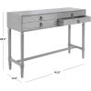 Safavieh Home Collection Aliyah White 4-Drawer Console Table(Distressed / Grey)