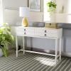 Safavieh Home Collection Aliyah White 4-Drawer Console Table(Distressed White)