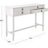 Safavieh Home Collection Aliyah White 4-Drawer Console Table(Distressed White)