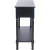 Safavieh Home Collection Allura Black 2-Drawer Bottom Shelf Console Table(Black)