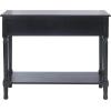 Safavieh Home Collection Allura Black 2-Drawer Bottom Shelf Console Table(Black)