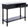Safavieh Home Collection Athena Distressed White 2-Drawer Console Table(Black)