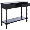 Safavieh Home Collection Athena Distressed White 2-Drawer Console Table(Black)