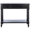Safavieh Home Collection Athena Distressed White 2-Drawer Console Table(Black)