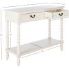 Safavieh Home Collection Athena Distressed White 2-Drawer Console Table(Distressed White)