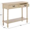 Safavieh Home Collection Athena Distressed White 2-Drawer Console Table(Sand)