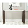 Safavieh Home Collection Bartholomew Mid-Century Modern White and Dark Brown Console Table(White / Dark Brown)