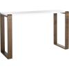 Safavieh Home Collection Bartholomew Mid-Century Modern White and Dark Brown Console Table(White / Dark Brown)
