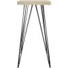 Safavieh Home Collection Etro Retro Mid-Century Light Oak and Black Wood Console