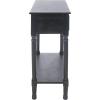 Safavieh Home Collection Haines White 2-Drawer Bottom Shelf Console Table(Black)