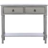 Safavieh Home Collection Haines White 2-Drawer Bottom Shelf Console Table(Distressed / Grey)