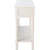 Safavieh Home Collection Haines White 2-Drawer Bottom Shelf Console Table(Distressed White)