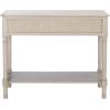 Safavieh Home Collection Haines White 2-Drawer Bottom Shelf Console Table(Greige)