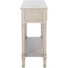 Safavieh Home Collection Haines White 2-Drawer Bottom Shelf Console Table(Greige)