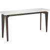 Safavieh Home Collection Josef Mid-Century Modern White and Dark Brown Console(White / Dark Brown)