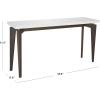 Safavieh Home Collection Josef Mid-Century Modern White and Dark Brown Console(White / Dark Brown)