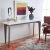 Safavieh Home Collection Josef Mid-Century Modern White and Dark Brown Console(White / Grey)