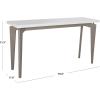 Safavieh Home Collection Josef Mid-Century Modern White and Dark Brown Console(White / Grey)