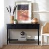 Safavieh Home Collection Landers Distressed 3-Drawer Console Table CNS5711A, Distrssed White(Black)