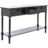 Safavieh Home Collection Landers Distressed 3-Drawer Console Table CNS5711A, Distrssed White(Black)