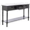 Safavieh Home Collection Landers Distressed 3-Drawer Console Table CNS5711A, Distrssed White(Black)