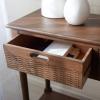Safavieh Home Collection Landers Distressed 3-Drawer Console Table CNS5711A, Distrssed White(Brown)