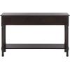 Safavieh Home Collection Landers Distressed 3-Drawer Console Table CNS5711A, Distrssed White(Dark Chocolate)