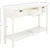 Safavieh Home Collection Landers Distressed 3-Drawer Console Table CNS5711A, Distrssed White(Distressed White)